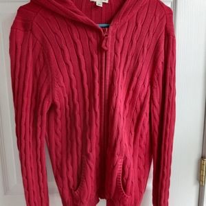 st john's bay zip up sweater